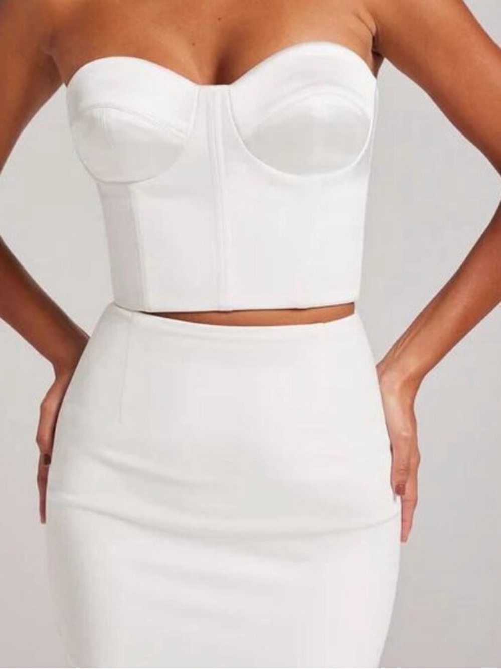Stunning Nadine Merabi Ella corset top size L NWT